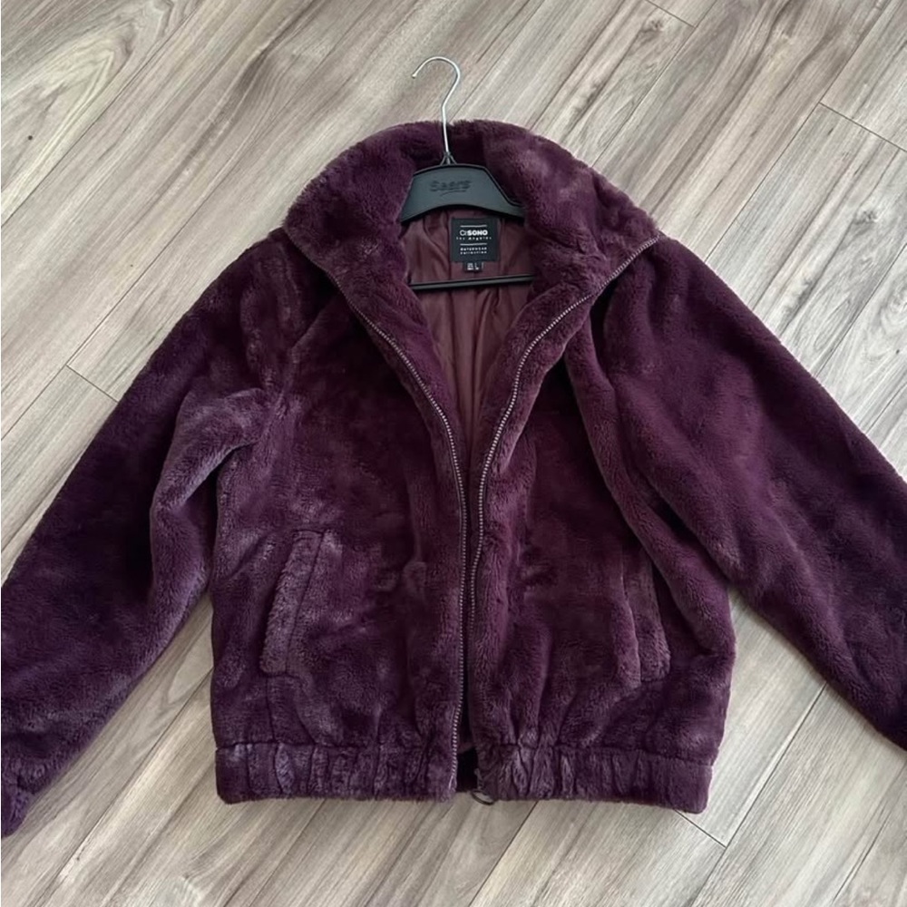Women's Plush Purple Jacket